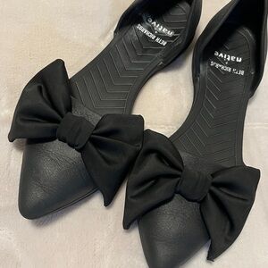 Beth Richards x Native Shoes Black Bow Flats